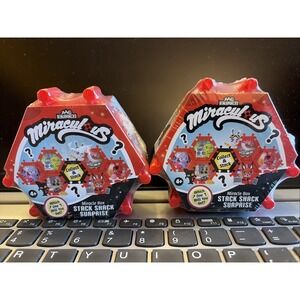 Lot Of 2 Miraculous Ladybug Miracle Stack Shack Blind Box Surprise Figure - New